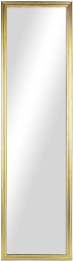 Mainstays Gold Rectangle Full-Length Mirror, 13.5 x 49.5 Inches, for Wall or Door Mainstays Gold Rectangle Full-Length Mirror, 13.5 x 49.5 Inches, for Wall or Door