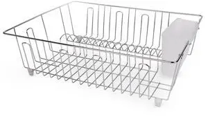 Mainstays Stainless Steel Rust-Resistant Kitchen Dish Drying Rack and Drainer, Countertop Dish Rack Organizer for Plates, Bowls, Cups and Utensils Mainstays Stainless Steel Rust-Resistant Kitchen Dish Drying Rack and Drainer, Countertop Dish Rack Organizer for Plates, Bowls, Cups and Utensils