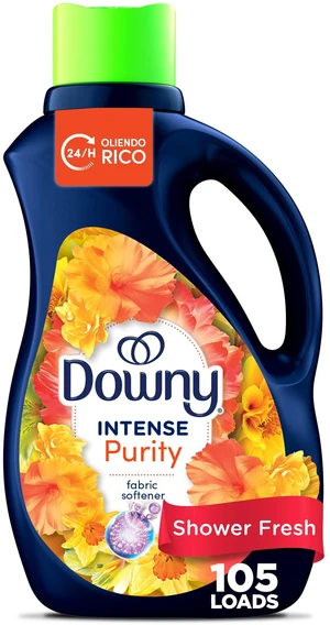 Downy Intense Liquid Fabric Softener, Purity Scent, 77 fl oz, 105 Loads Downy Intense Liquid Fabric Softener, Purity Scent, 77 fl oz, 105 Loads