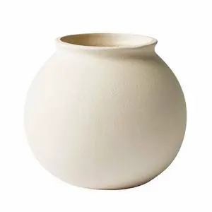 Better Homes & Gardens Off-White Matte Ceramic Round Vase, 6.69 in x 5.9 in Better Homes & Gardens Off-White Matte Ceramic Round Vase, 6.69 in x 5.9 in