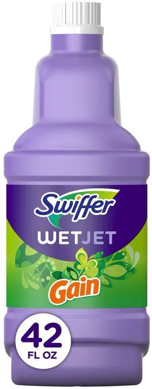 Swiffer Wet Jet Solution Refill, Gain, 1x42.2fl oz Swiffer Wet Jet Solution Refill, Gain, 1x42.2fl oz