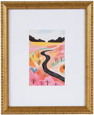 DesignOvation 8x10 Matted for 4x6 Beaded Gold Decorative Tabletop Picture Frame DesignOvation 8x10 Matted for 4x6 Beaded Gold Decorative Tabletop Picture Frame