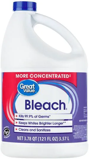 Great Value Concentrated Liquid Bleach, 121 fl oz Great Value Concentrated Liquid Bleach, 121 fl oz