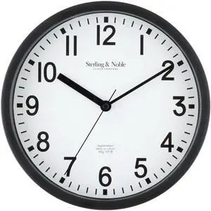 Mainstays Basic 8.78" Black Analog Round Wall Clock Mainstays Basic 8.78" Black Analog Round Wall Clock