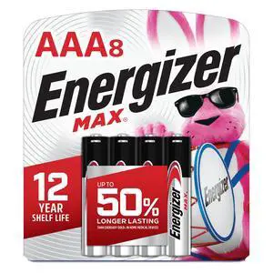 Energizer MAX AAA Alkaline Batteries (8 Pack) Energizer MAX AAA Alkaline Batteries (8 Pack)
