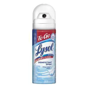 Lysol to Go Disinfectant Spray Travel Size, 1.5 fl oz, Crisp Linen Lysol to Go Disinfectant Spray Travel Size, 1.5 fl oz, Crisp Linen