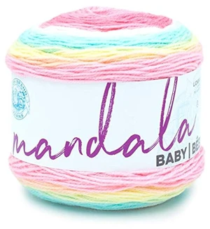 Lion Brand Yarn Mandala Baby Narnia Self-Striping Light Acrylic Multi-Color Baby Yarn Lion Brand Yarn Mandala Baby Narnia Self-Striping Light Acrylic Multi-Color Baby Yarn