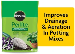 Miracle-Gro Perlite 8qt, Improves Drainage and Aeration in Potting Mixes Miracle-Gro Perlite 8qt, Improves Drainage and Aeration in Potting Mixes