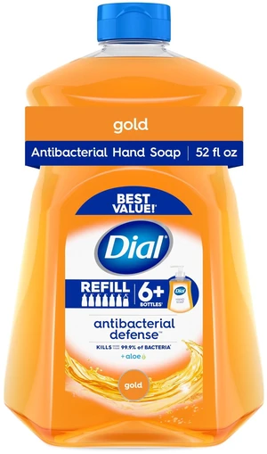 Dial Antibacterial Defense Gold Liquid Hand Soap Refill, 52fl oz Dial Antibacterial Defense Gold Liquid Hand Soap Refill, 52fl oz