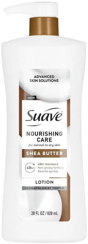 Suave Nourishing Care Hand & Body Lotion with Shea Butter for Dry Skin, 28 fl oz Suave Nourishing Care Hand & Body Lotion with Shea Butter for Dry Skin, 28 fl oz