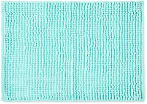 Mainstays Aqua Chenille Noodle Bath Rug 17IN x 24IN Mainstays Aqua Chenille Noodle Bath Rug 17IN x 24IN