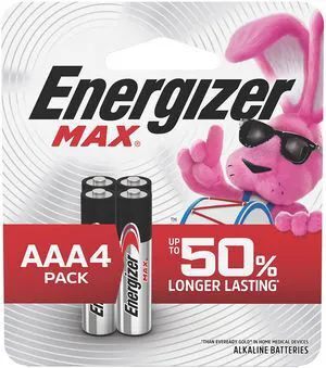 Energizer MAX AAA Alkaline Batteries (4 Pack) Energizer MAX AAA Alkaline Batteries (4 Pack)