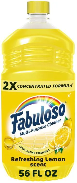 Fabuloso 2X All Purpose Cleaner, No Rinse Floor Cleaner, Refreshing Lemon Scent, 56fl oz Fabuloso 2X All Purpose Cleaner, No Rinse Floor Cleaner, Refreshing Lemon Scent, 56fl oz