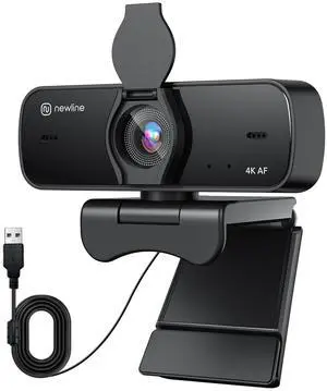 4K Webcam with Autofocus, Dual Microphones, Privacy Cover, Auto Light Correction, USB Plug and Play for PC, Laptop, Mac, Zoom, Teams, Video Calls and Streaming 4K Webcam with Autofocus, Dual Microphones, Privacy Cover, Auto Light Correction, USB Plug and Play for PC, Laptop, Mac, Zoom, Teams, Video Calls and Streaming