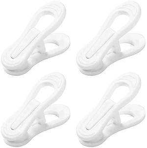 Otylzto 20PCS Multi-Purpose White Hanger Clips, Standard Plastic Clips Otylzto 20PCS Multi-Purpose White Hanger Clips, Standard Plastic Clips