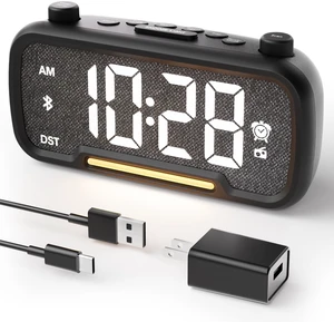 Clock Radio with FM Radio & Bluetooth Speaker for Bedroom Clock Radio with FM Radio & Bluetooth Speaker for Bedroom