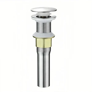 Pop-Up Sink Drain for No Overflow Basin, Stainless Steel, Hair Catcher Filter, 7.09in, Brushed Nickel (Nonporous) Pop-Up Sink Drain for No Overflow Basin, Stainless Steel, Hair Catcher Filter, 7.09in, Brushed Nickel (Nonporous)