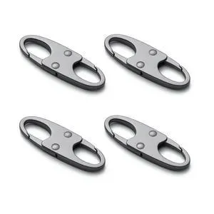 Zelin Anti Theft Zipper Clips, Carabiner, Travel Essentials, 4Pcs Grey Zelin Anti Theft Zipper Clips, Carabiner, Travel Essentials, 4Pcs Grey