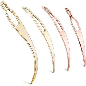 WILLBOND 4 Pcs Interlocking Tool for Locs, Rose Gold, Gold WILLBOND 4 Pcs Interlocking Tool for Locs, Rose Gold, Gold