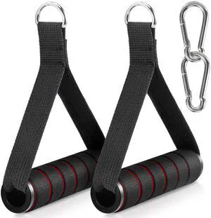 2 Pack Upgraded Exercise Handles for Cable Machine Attachments, Strength Training, Pilates, Home Gym, Resistance Bands, Heavy Duty 2 Pack Upgraded Exercise Handles for Cable Machine Attachments, Strength Training, Pilates, Home Gym, Resistance Bands, Heavy Duty
