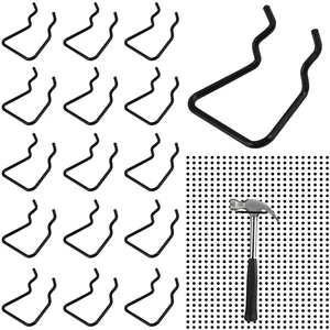 Waziaqoc 16PCS Pegboard Plier Holders, Black Waziaqoc 16PCS Pegboard Plier Holders, Black
