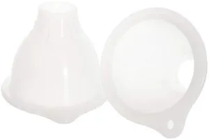 Impresa Silicone Wide Mouth Funnel 3.25" Opening 1.25" Stem - Clear White - BPA-Free Flexible Dishwasher Safe Multipurpose for Thick Liquids Impresa Silicone Wide Mouth Funnel 3.25" Opening 1.25" Stem - Clear White - BPA-Free Flexible Dishwasher Safe Multipurpose for Thick Liquids