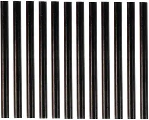 HUIHUIBAO 12 PCS 7 x 100mm Black Mini Colored Hot Glue Sticks for DIY Art Crafts HUIHUIBAO 12 PCS 7 x 100mm Black Mini Colored Hot Glue Sticks for DIY Art Crafts