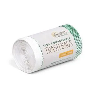 KC's 3-Gallon Compostable Drawstring Trash Bags, 100 Count Roll, Small Biodegradable for Bathroom, Bedroom, Office & Food Scraps, Certified ASTM D6400 & OK Compost HOME KC's 3-Gallon Compostable Drawstring Trash Bags, 100 Count Roll, Small Biodegradable for Bathroom, Bedroom, Office & Food Scraps, Certified ASTM D6400 & OK Compost HOME