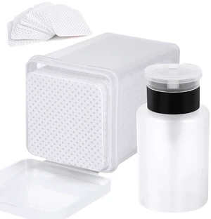200 Pieces Nail Cotton Pads, 1 Pull-Down Pump Dispenser Bottle, Super Absorbent Soft Non-Woven Eyelash Glue Wipes, Nail Polish Dehumidifier for Eyelash Extension Products 200 Pieces Nail Cotton Pads, 1 Pull-Down Pump Dispenser Bottle, Super Absorbent Soft Non-Woven Eyelash Glue Wipes, Nail Polish Dehumidifier for Eyelash Extension Products