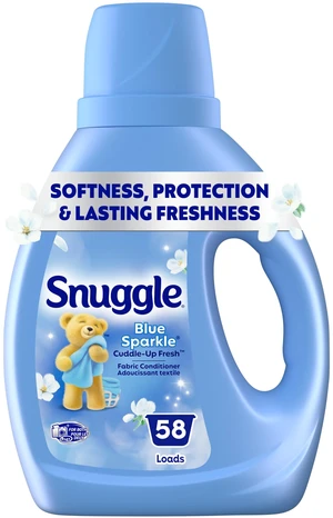 Snuggle Liquid Fabric Softener Cuddle-Up Fresh Blue Sparkle 39.4oz 58Loads Snuggle Liquid Fabric Softener Cuddle-Up Fresh Blue Sparkle 39.4oz 58Loads