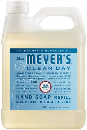 Mrs. Meyer's Clean Day Hand Soap Refill 33 Fl Oz Rain Water Scent Mrs. Meyer's Clean Day Hand Soap Refill 33 Fl Oz Rain Water Scent