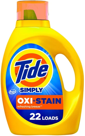 Tide Simply Oxi Boost + Ultra Stain Release, Refreshing Breeze, 31fl oz, 22 Loads Tide Simply Oxi Boost + Ultra Stain Release, Refreshing Breeze, 31fl oz, 22 Loads