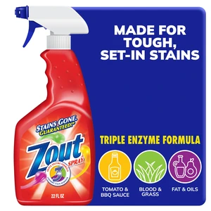 Zout Laundry Stain Remover Spray, Triple Enzyme Formula, 22oz, 1Pack Zout Laundry Stain Remover Spray, Triple Enzyme Formula, 22oz, 1Pack