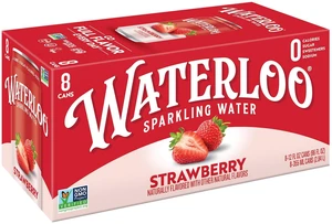 Waterloo Sparkling Water Strawberry 12 fl oz 8 Pack Cans Waterloo Sparkling Water Strawberry 12 fl oz 8 Pack Cans
