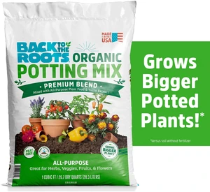 Back to the Roots Organic Potting Mix All-Purpose Premium Blend Soil, 1 cu ft Back to the Roots Organic Potting Mix All-Purpose Premium Blend Soil, 1 cu ft
