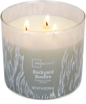 Mainstays 3-Wick Ombre Wrap Backyard Bonfire Scented Jar Candle, 14 oz Mainstays 3-Wick Ombre Wrap Backyard Bonfire Scented Jar Candle, 14 oz