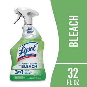 Lysol Bleach Multi-Purpose Cleaner Foaming Spray Antibacterial Cleaner, 32 fl oz Lysol Bleach Multi-Purpose Cleaner Foaming Spray Antibacterial Cleaner, 32 fl oz