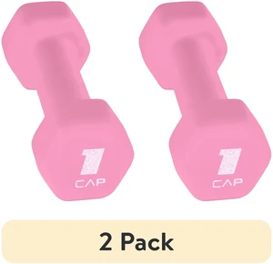 CAP Neoprene Dumbbell 1lb 2 Pack Pink CAP Neoprene Dumbbell 1lb 2 Pack Pink