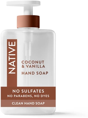 Native Liquid Hand Soap, Coconut & Vanilla, 13 fl oz, Non-Drying, Naturally Derived Cleansers, Sulfate Free Native Liquid Hand Soap, Coconut & Vanilla, 13 fl oz, Non-Drying, Naturally Derived Cleansers, Sulfate Free