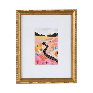 DesignOvation 8x10 Decorative Beaded Gold Tabletop Picture Frame, Matted for 4x6 DesignOvation 8x10 Decorative Beaded Gold Tabletop Picture Frame, Matted for 4x6