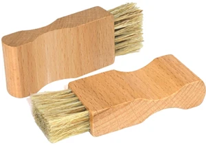 2 Pcs Small Wooden Handle Shoe Polish Applicator Brushes for Leather Boots Shoes Bags 2 Pcs Small Wooden Handle Shoe Polish Applicator Brushes for Leather Boots Shoes Bags