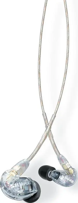 SE215 PRO Sound Isolating Wired Earbuds - Clear | Professional in-ear monitors with deep bass, single dynamic driver, secure fit, detachable cable and carrying case SE215 PRO Sound Isolating Wired Earbuds - Clear | Professional in-ear monitors with deep bass, single dynamic driver, secure fit, detachable cable and carrying case