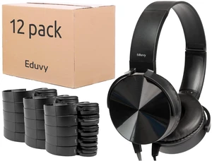 Bulk Headphones for Classroom, 12 Pack Durable Wired School Headphones for Students. Teacher Must Haves Supplies from Elementary to College (Black Color) Bulk Headphones for Classroom, 12 Pack Durable Wired School Headphones for Students. Teacher Must Haves Supplies from Elementary to College (Black Color)