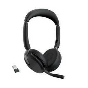 Evolve2 65 Flex Wireless Stereo Headset - Bluetooth, Noise-Cancelling ClearVoice Technology & Hybrid ANC - Works with All Leading UC Platforms Such As Zoom & Google Meet - Black Evolve2 65 Flex Wireless Stereo Headset - Bluetooth, Noise-Cancelling ClearVoice Technology & Hybrid ANC - Works with All Leading UC Platforms Such As Zoom & Google Meet - Black