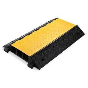 Cable Ramp Protector 3 Channel Garden Hose Protecitive 44000 Lbs Load Capacity Heavy Duty, 35.43"x23.62"x4.33" Speed Bump for Road, Driveway, Walkway and Commercial Use Cable Ramp Protector 3 Channel Garden Hose Protecitive 44000 Lbs Load Capacity Heavy Duty, 35.43"x23.62"x4.33" Speed Bump for Road, Driveway, Walkway and Commercial Use