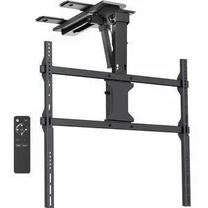 Black Electric Ceiling TV Mount for 37 to 86 in Screens, MOUNT-E-FD85C | Large Motorized Flip Down TV Mount, Pitched Roof VESA Mount, Heavy Duty Steel, App and Voice Control, Holds 121 lbs Black Electric Ceiling TV Mount for 37 to 86 in Screens, MOUNT-E-FD85C | Large Motorized Flip Down TV Mount, Pitched Roof VESA Mount, Heavy Duty Steel, App and Voice Control, Holds 121 lbs