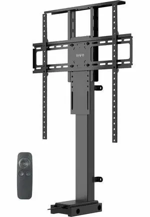 Motorized Large TV Stand for 37 to 77 inch Screens, MOUNT-E-UP80D | Black, Vertical Lift Television Stand with Remote Control, Compact TV Mount Bracket Motorized Large TV Stand for 37 to 77 inch Screens, MOUNT-E-UP80D | Black, Vertical Lift Television Stand with Remote Control, Compact TV Mount Bracket