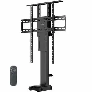 Black Motorized TV Stand for 32 to 65 inch Screens, MOUNT-E-UP65A | Vertical Lift Television Stand with Remote Control, Compact TV Mount Bracket Black Motorized TV Stand for 32 to 65 inch Screens, MOUNT-E-UP65A | Vertical Lift Television Stand with Remote Control, Compact TV Mount Bracket