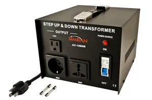 AC-1000 Voltage Power Converter 110v 220v 240v Step up Down Transformer Worldwide Use,1000 Watt, Black AC-1000 Voltage Power Converter 110v 220v 240v Step up Down Transformer Worldwide Use,1000 Watt, Black