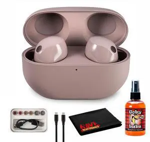 WF-1000XM5 True Wireless Noise Canceling Earbuds (Pink) Hi-Res Audio, Bluetooth 5.3, Adaptive ANC, Built-in Microphone with Goby Labs Cleaner and Microfiber Cloth Bundle WF-1000XM5 True Wireless Noise Canceling Earbuds (Pink) Hi-Res Audio, Bluetooth 5.3, Adaptive ANC, Built-in Microphone with Goby Labs Cleaner and Microfiber Cloth Bundle